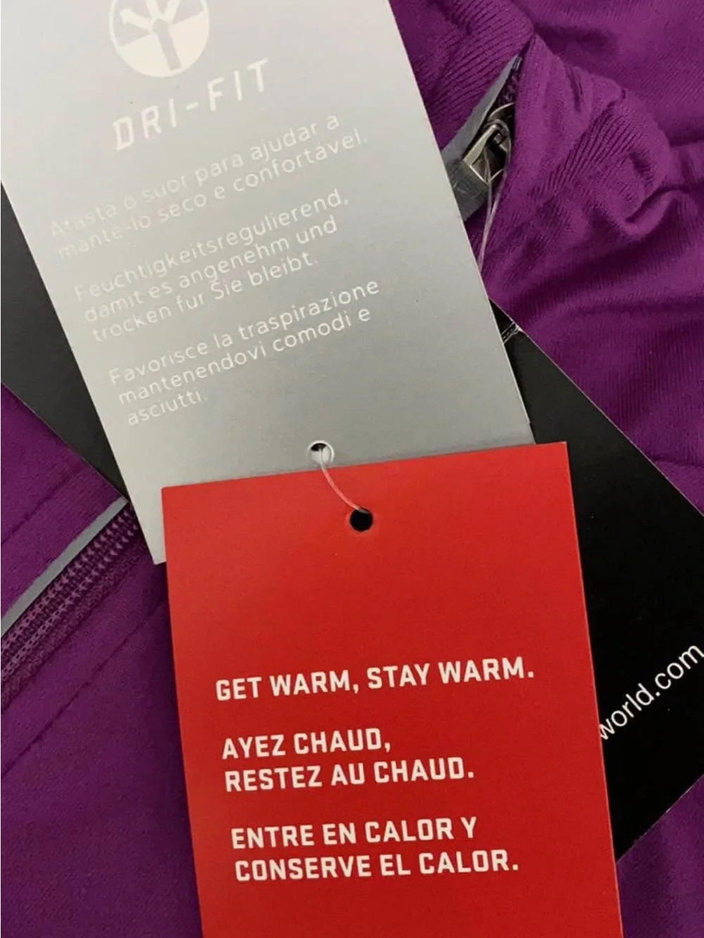 Nike Purple 1/4 Zip Performance Pullover